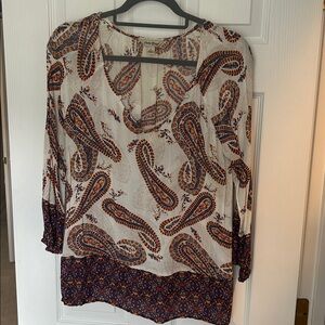 Lucky Brand Swoop Neck Top